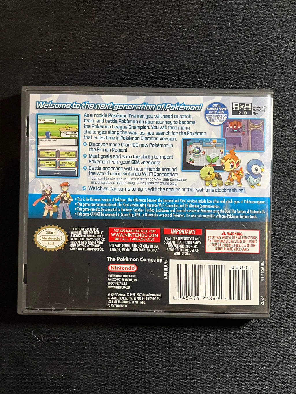 Pokemon Diamond Version DS CIB