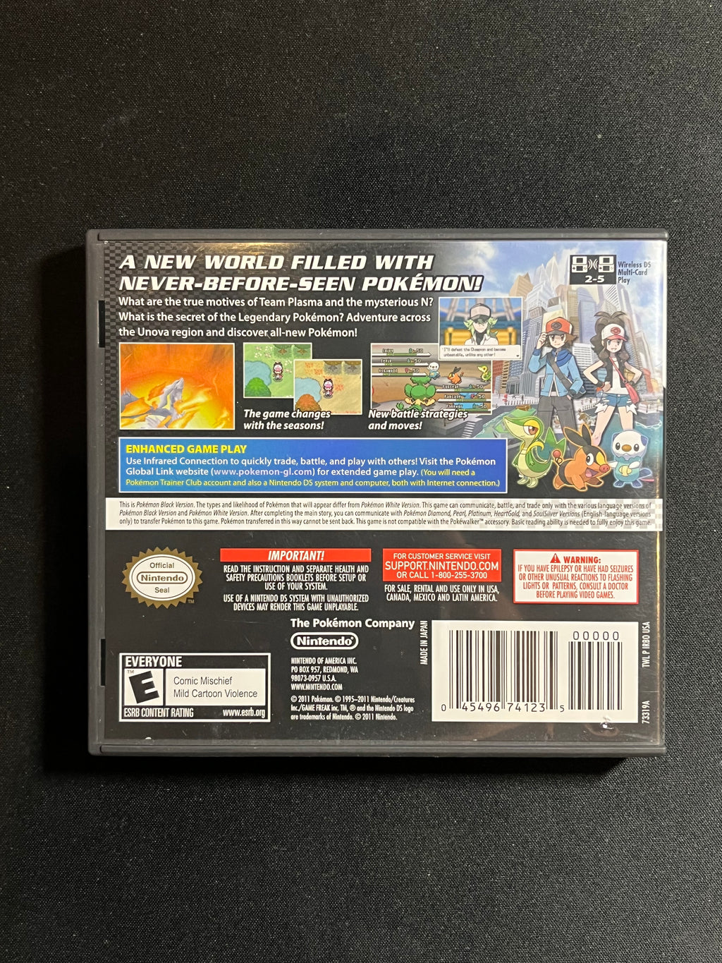 Pokemon Black Version DS CIB
