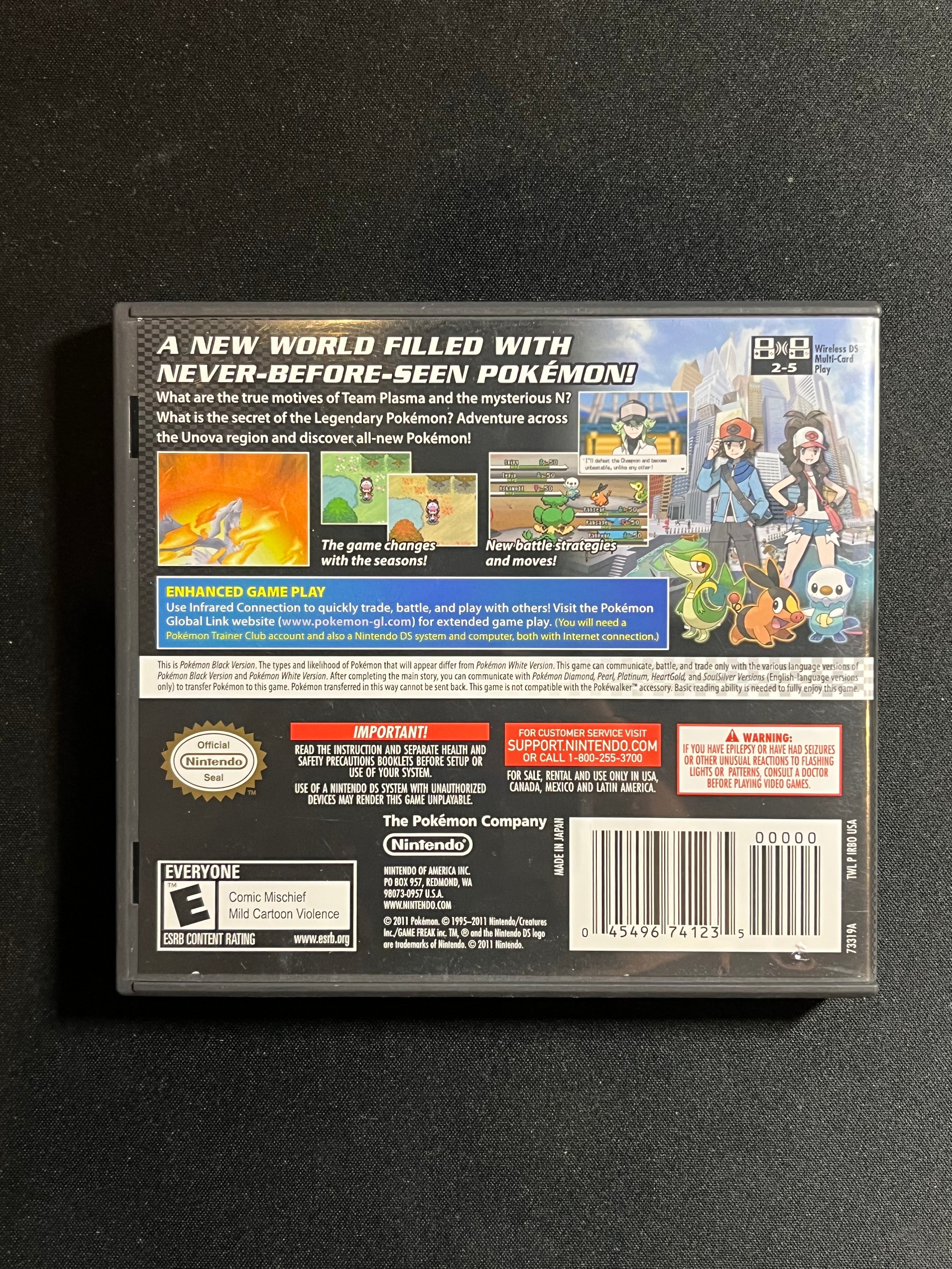 Pokemon Black Version DS CIB