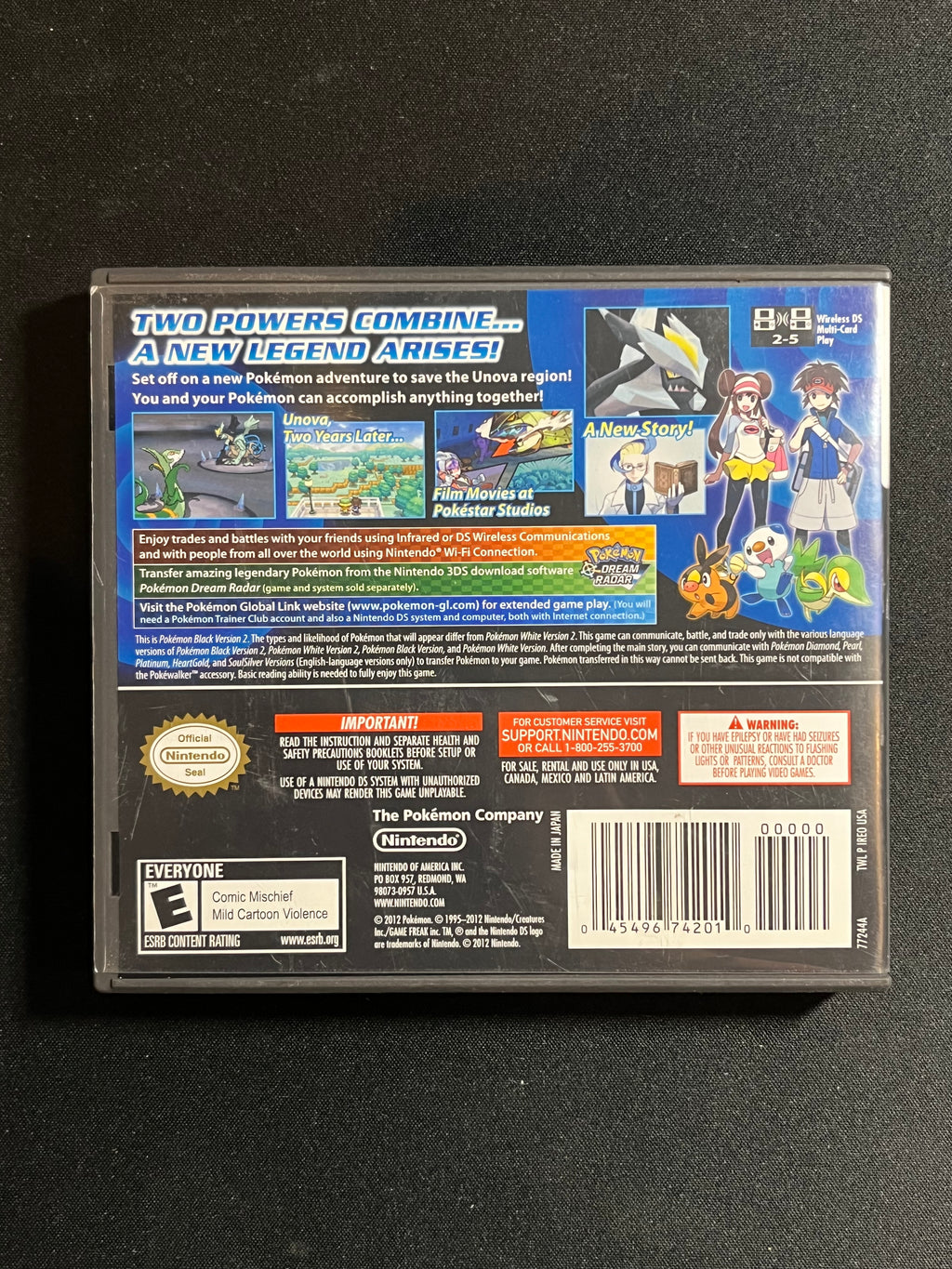 Pokemon Black 2 Version DS CIB
